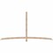 Ekena Millwork Bellingham Smooth Timber Gable Bracket, Douglas Fir, 108"W x 58"H x 1 1/2"D x 3 1/2"F, 13/12 Pitch GBW108X58X0204BEL00SDF - alternate 1